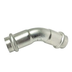 DIY合作社 雙壓45度彎頭 4分至1吋壓接另件，雙壓接頭，45度彎管，多尺寸選擇，耐用材質，簡便安裝, 1個