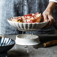 리츠센 도자기 채반, 화이트