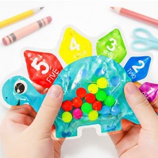 제이랜드 몬테소리 에듀스퀴시 색분류 숫자놀이 촉감놀이 장난감, 1개