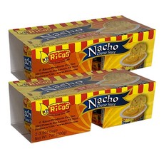 RICOS Nacho Cheese Sauce Dipping Cup 200g (2 cups) 리코스 나쵸치즈소스, 2개