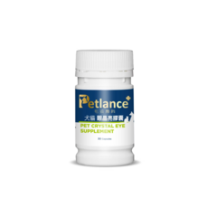 Petlance+ 毛孩專科 犬貓眼晶亮 五合一複合配方 淚腺雙重支持 30顆/60顆, 1個, 改善淚液/眼睛健康, 30顆