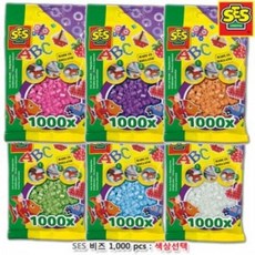 유아용품 SES 비즈1000pcs 색상선택 나폴리 다기능 SES 하키놀이 색상선택 스낵보관함 스텝2 dew+36837KQ, 그린