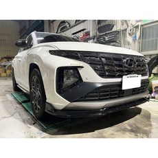 現代 Tucson L N-Line 競速版 鋼琴烤漆黑 前下巴 前擾流板, 1個