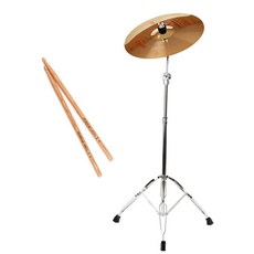 16인치 난타 심벌 스탠드 5a 스틱 세트 고고장구 리듬 타악기 연습용 연습용심벌 타악기부속