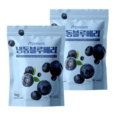 무첨가 100% 프리미엄등급 냉동블루베리 1KG, 1kg(중국), 2개