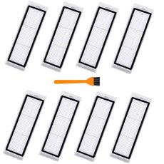 로보락 S6 퓨어 E4 S4 Max S5 MaxV E2 E3 E5 E20 E35 E50 S65 샤오미 미지아 로봇 청소기 교체 부품 메인 브러시 3개 필터 4개 사이드 6개, 8 Pack