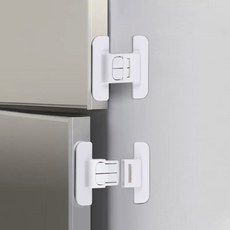 벡스트리아 문열림 방지 안전 잠금장치 화이트 미닫이문안전 실내도어안전 문고정잠금 비상출입방지, 1개