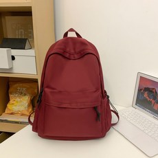 書包背包後背包男女兒童減負大容量耐磨防潑水護脊校園雙肩包, 酒紅色單包