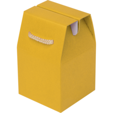 주호팩 끈손잡이 다용도 선물상자 04-2 (105x105x100), 진노랑, 100개