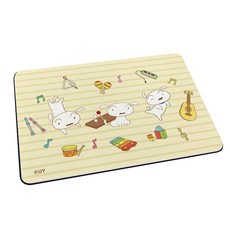 蠟筆小新 小白系列 - 軟式珪藻土吸水地墊 60x40x0.5 硅藻土 腳踏墊LB0018, 1個, 歡樂樂器