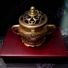 【毅達佛具】含座 淨香爐 銅製, 1個