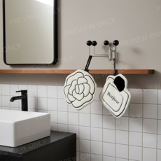 로이아 고급 극세사 30g 고리 주방 핸드타올 세면 핸드타올, 1개