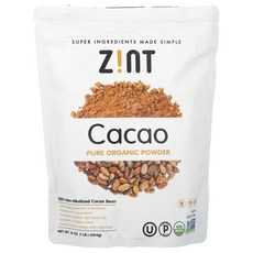 진트 퓨어 오가닉 카카오 파우더 Zint Pure Organic Cacao Powder 454g, 1개