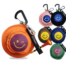 벙거지 골프공파우치 골프티꽂이 SET 필드 멀티파우치 파크골프 호환, 1세트, 오렌지