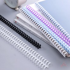 바인더 스프링제본 제본플라스틱링 코일링, 블랙 10mm, 블랙,화이트 중 택1, 1개, 28.5cm