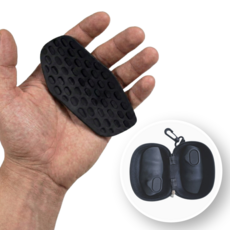 리즈앤모어 헬스굳은살방지 아령그립 2pcs + 케이스, 1세트, 블랙