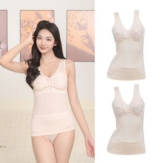 탑 8002# 여성 인견 자카드 노와이어&노몰드 브라런닝 1종2 종세트