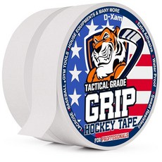 D-Xam 하키 테이프 블랙 그립 테이프 2롤 운동 스포츠 테이프 2.5cm(1인치) 다용도 천 테이프 라크로스 스틱 핸들 풀업 바 도구 손가락 방수 긁힘 얼룩으로부터 보호 (