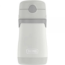 THERMOS 진공 단열 스테인리스 스틸 283.5g(10온스) 빨대 물병 퍼피 구조대 소녀, Gray