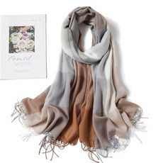 겨울 스카프 격자 무늬 긴 목도리 패션 머리띠 랩 여성 스카프 Bandana Hijab Tassels 여성 Foulard Cotton Feeling Stoles