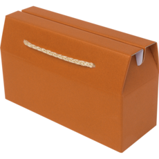 주호팩 끈손잡이 다용도 선물상자 22-2 (295x105x110), 오렌지, 5개