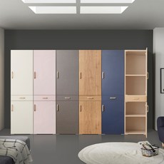 [케이컴퍼니본사] LPM 이음500투도어수납장, 메이플