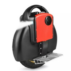 智能獨輪平衡車，輕巧便攜，智能平衡，LED燈安全夜行，長續航里程, 帶大燈彩燈+藍牙音響款黑色+送輔助輪, 1個