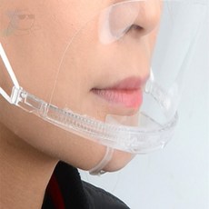 조리용마스크 식당 급식실 투명 플라스틱위생마스크, 604, 1개