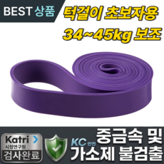 나투비 풀업 밴드 턱걸이 초급자, 1개, 퍼플