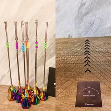 潮野選物 擒蝦天平OR彩鈦六角天秤水深棒 釣蝦必備 精準測量水深 提升釣獲率, 隨機出貨,鈦合金記憶天枰, 1個, 1個裝