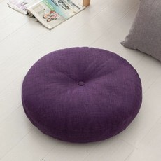 린넨 소프트 대쿠션방석 패브릭 카페 하드 40cm 쿠션, 다크퍼플