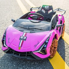 전동차 자동차 원격조종 리모컨 탑승가능, 1개, 핑크 듀얼 드라이브