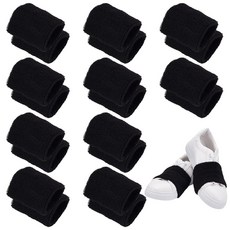 WADORN 20피스 오버 슈즈 댄스 양말 부드러운 바닥에서 춤을 추는 블랙 스니커즈 위 신발 댄서가 끈적이는 실내 플로어에서 쉽게 회전하고 미끄러질 수 있습니다