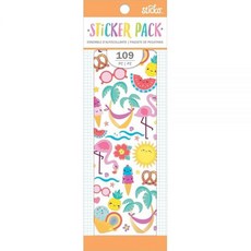 [ 1219171 ] STICKO /AMERICAN CrafTS 스티커 팩 여름 즐기기 109개/팩, [ 1219171 ] STICKO /AMERICAN C