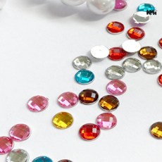 원형큐빅 큐빅재료 큐빅꾸미기 붙이는큐빅