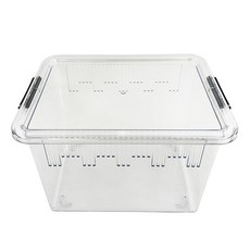 두렙 클리어뷰케이지 도마뱀 사육장 중형, 중형세트(뚜껑포함)