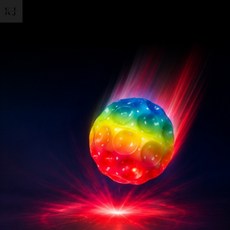 KnJFamily 은하수운석 LED탱탱볼 촉감놀이