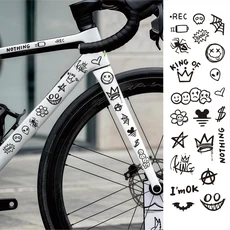 서쪽 자전거 방수 앞 프레임 반사 로고 MTB 탑 튜브 다층 보관 사이클링 액세서리, 01 black, 1개