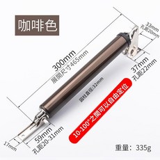 氣動液壓緩衝自動關門器 10-100°任意角度定位, 1H3C05 - 氣動柱形閉門器棕色1個, 1套