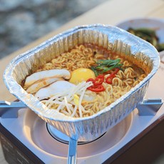 캠핑 일회용 은박 라면 용기 10개
