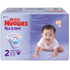 하기스 맥스드라이 밴드형 기저귀 남녀공용, 2단계, 116매