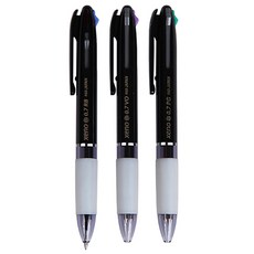 제노 XENO 3색볼펜 0.7mm 국산 다색 멀티 삼색 펜, 2개, 0.7mm_VO(블랙/바이올렛/오렌지)