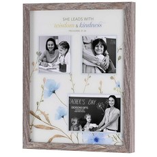 Dicksons 영감을 주는 기독교 교수형 콜라주 그림 액자 성경 38.1 x 30.5cm(15 x 12인치) 나무와 유리 꽃 지혜