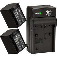 2개 묶음 NPFV70 배터리 및 충전기 세트 소니 HDRCX190 HDRCX200 HDRCX210 HDRCX220 HDRCX230 HDRCX260V HDRCX290 HDRCX, 2개 묶음 NPFV70 배터리 및 충전기 세트 소니 H