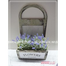 House傢飾 zakka南法田園鄉村風格舊Loft工業風 FLOWERS鐵網半圓型花器