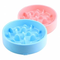 미란다 강아지 급체 과식 비만방지 밥그릇/블루 co-00669 (4F511)