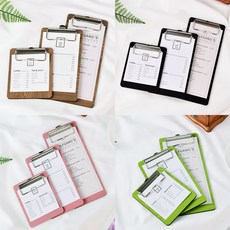 클립보드 빌지꽂이 영수증꽂이 메뉴판 영수증정리, 110, 갈색