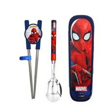 마블 스파이더맨 스텐 젓가락 스푼 글라이더 케이스세트 2단계, 1개