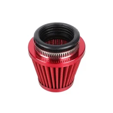 범용 38mm 오토바이 에어 필터 흡기 유도 키트 GY6 50cc 110cc 125cc 스쿠터 ATV 먼지 자전거 45mm48mm, 17 45MM Red