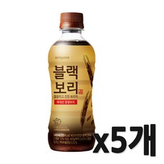 하이트진로 블랙보리 미니페트 340ml, 5개